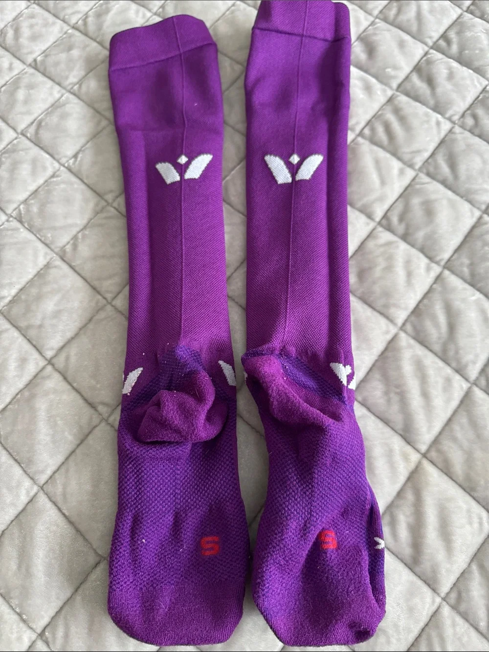 Purple Performance Running Compression Knee-High Socks - Woman’s